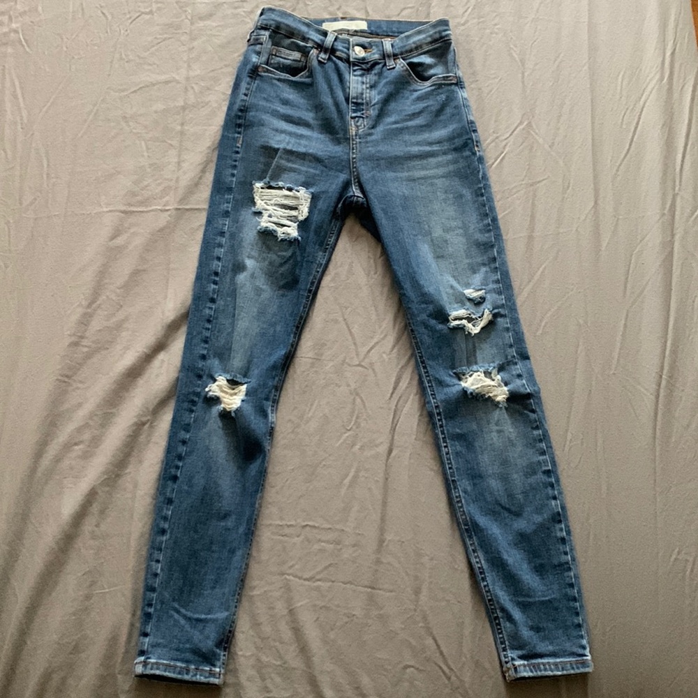 Topshop Jamie high waisted skinny jeans 26x30